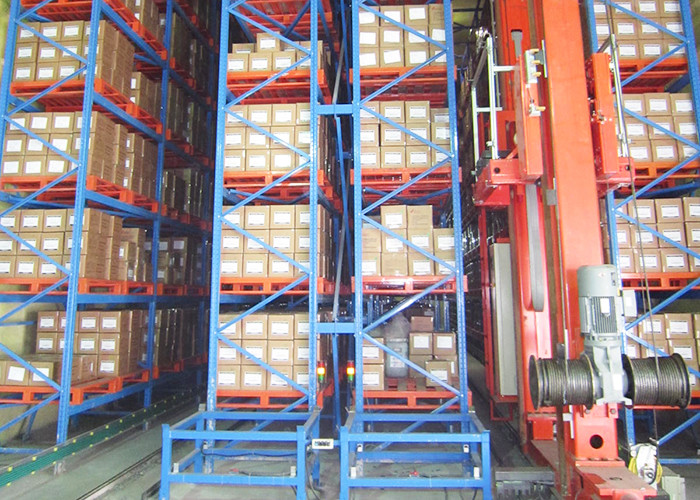 Roller Conveyor ASRS Pallet Racking 1.6m ความสูง 600kg 1800kg Load Capacity